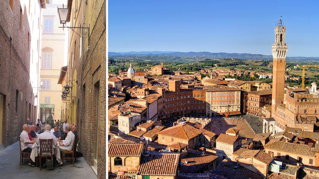 Kig over Siena by i Toscana